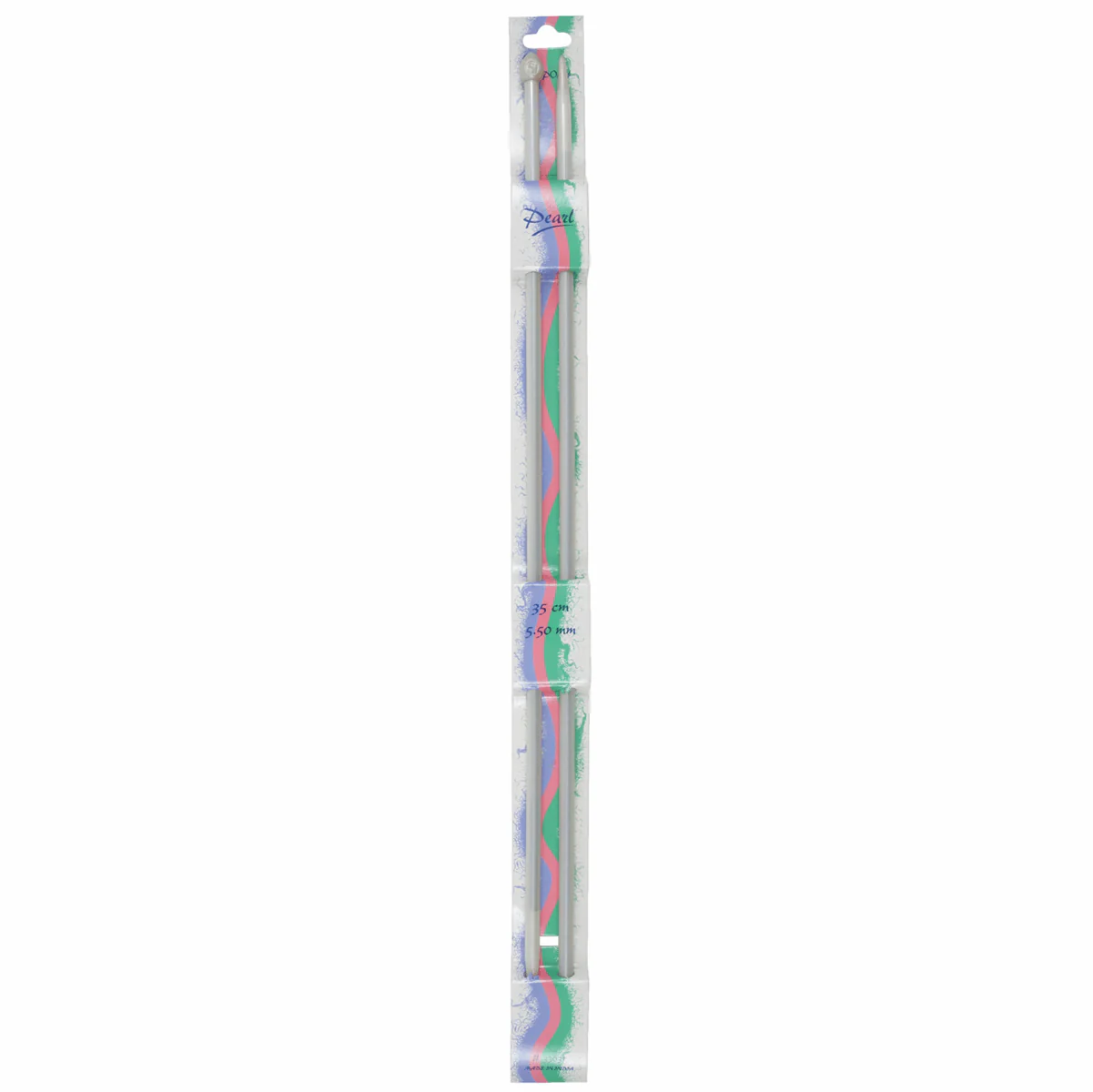 PONY Pearl Coloured Single-Ended Knitting Pins - 30cm x 5.50mm