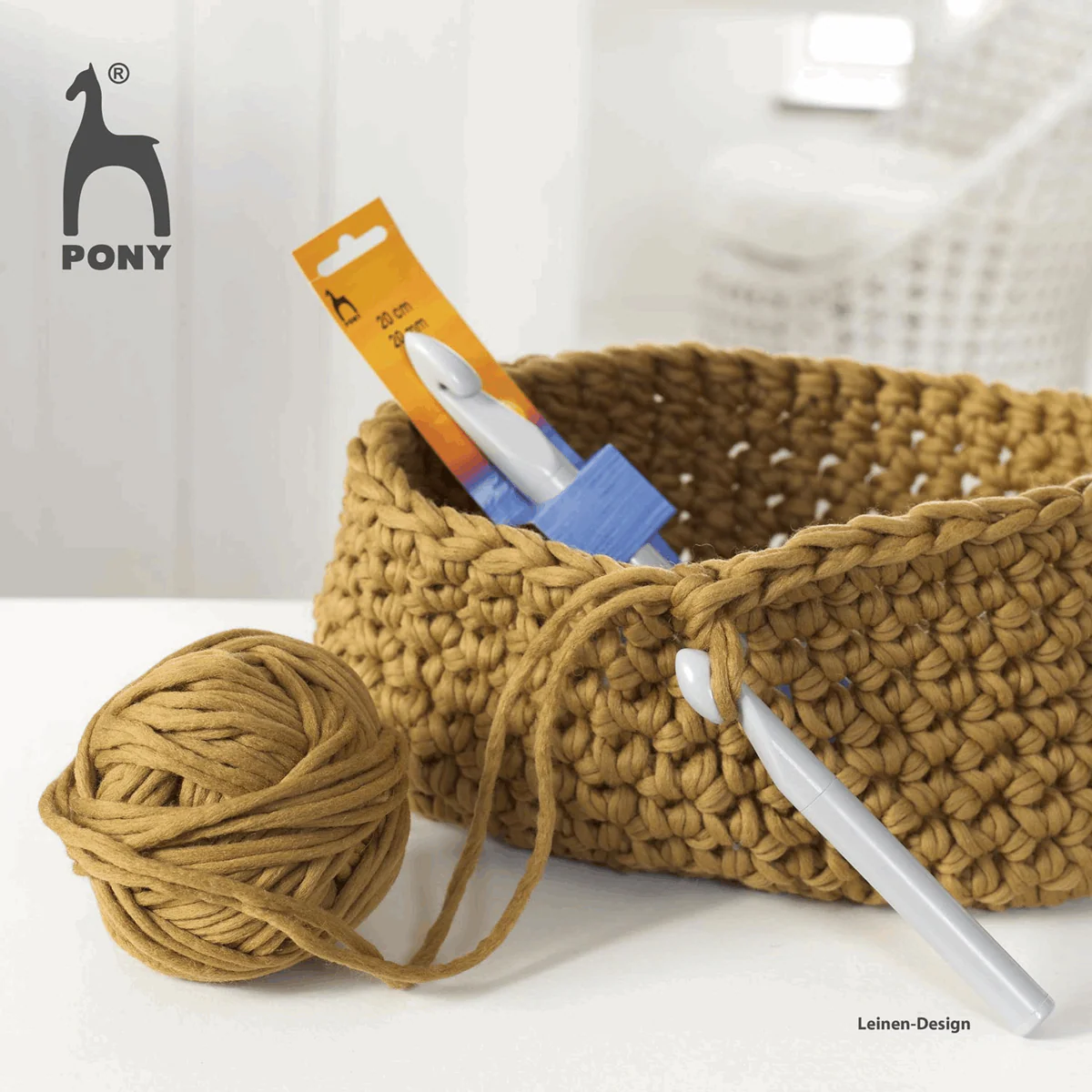 PONY Plastic Crochet Hook - 20cm x 20mm - Image 2