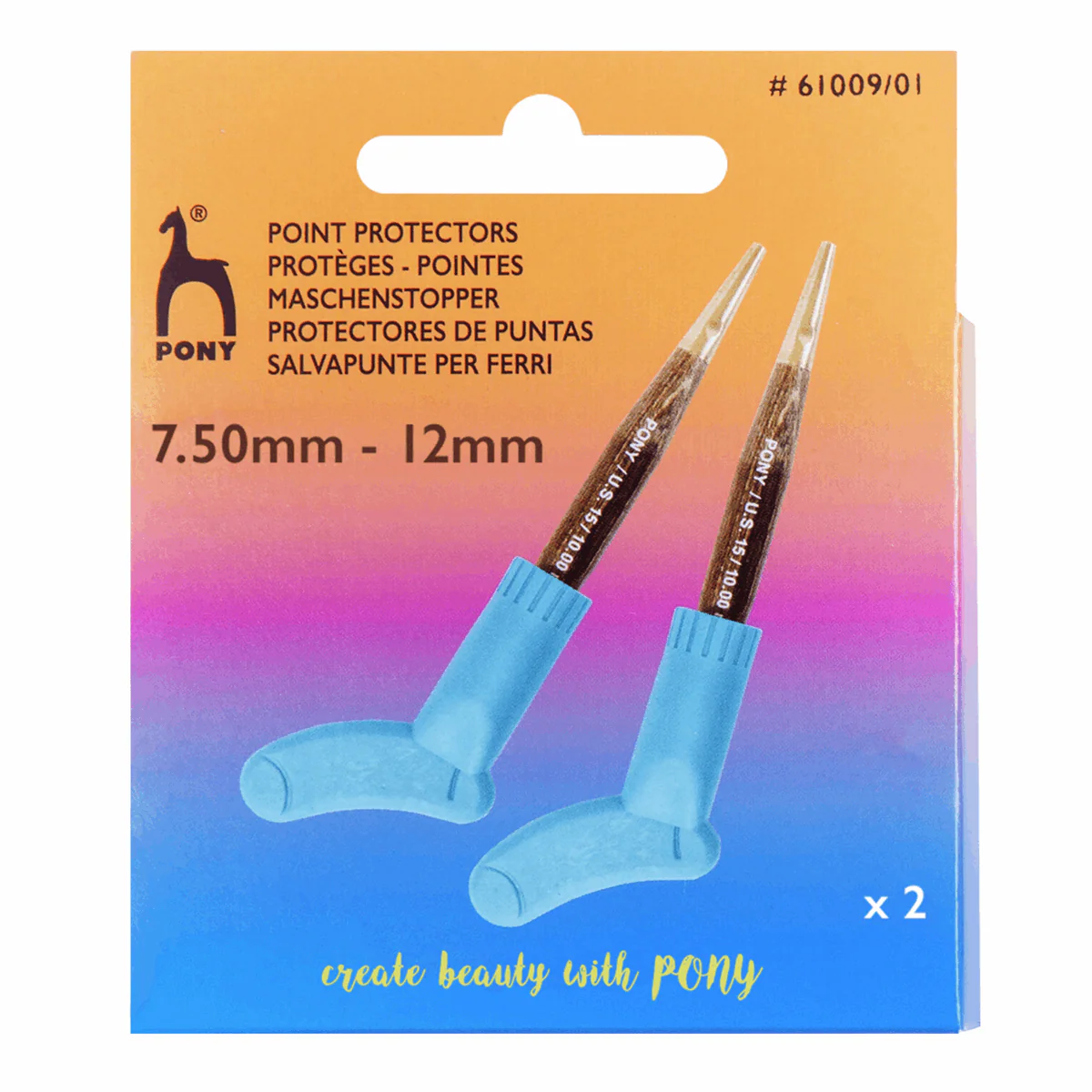 PONY Red Sock Shape Point Protectors 7.5mm-12mm