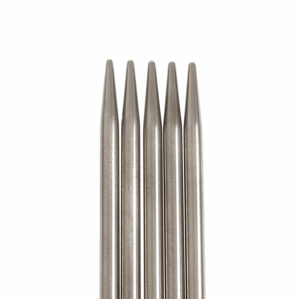 PONY 'Elan' Double-Ended Stainless Steel Knitting Pins - 20cm x 3.75mm (Set of 5) - Image 2