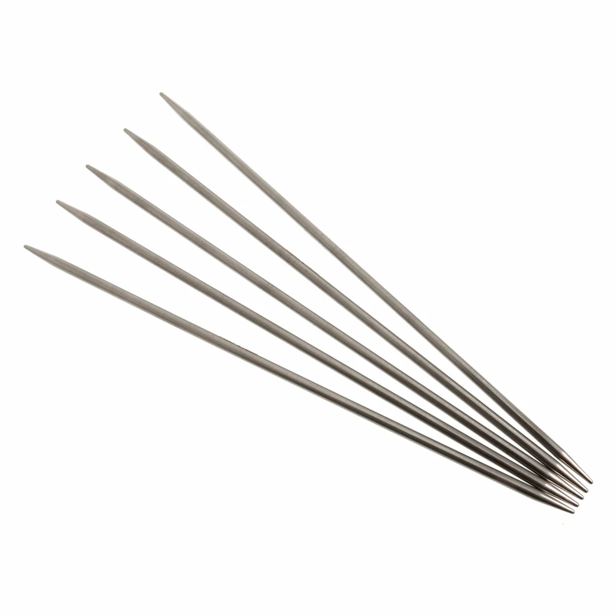 PONY 'Elan' Double-Ended Stainless Steel Knitting Pins - 20cm x 3.75mm (Set of 5) - Image 3
