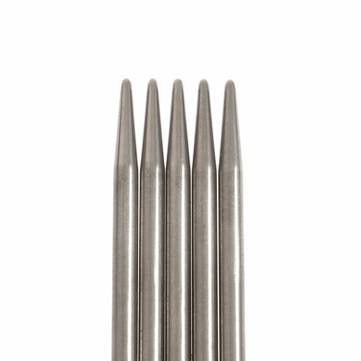 PONY 'Elan' Double-Ended Stainless Steel Knitting Pins - 20cm x 4.00mm (Set of 5) - Image 2