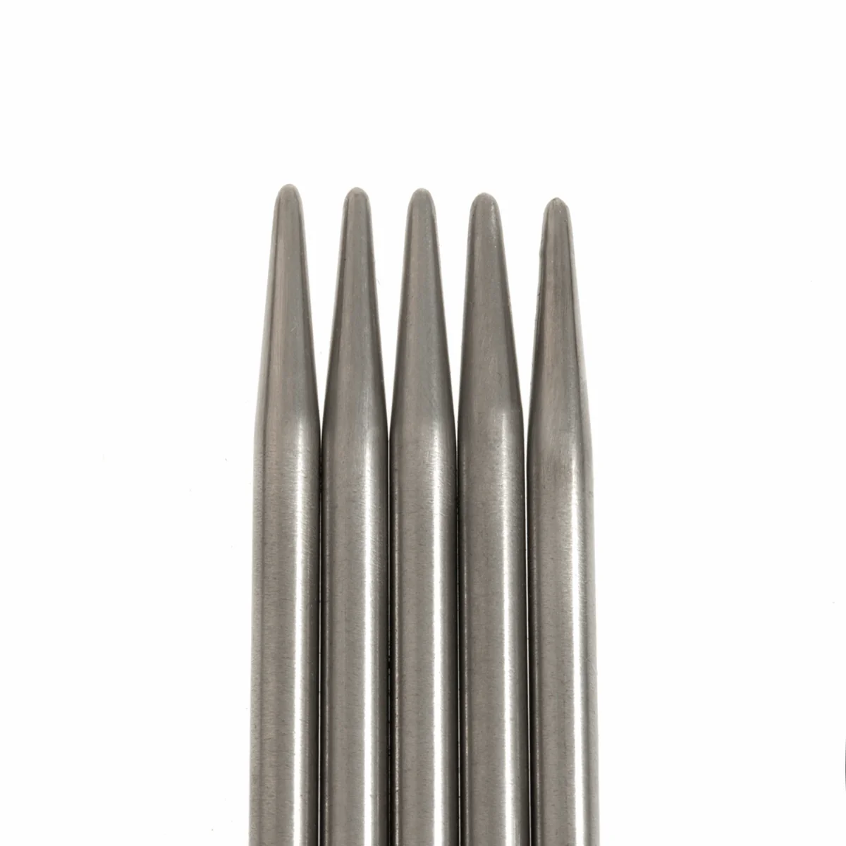 PONY 'Elan' Double-Ended Stainless Steel Knitting Pins - 20cm x 4.50mm (Set of 5) - Image 2