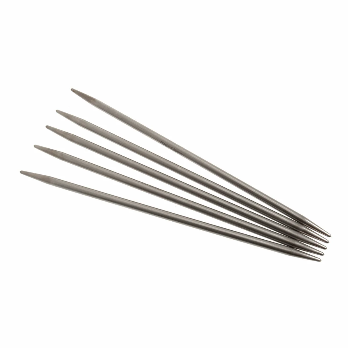 PONY 'Elan' Double-Ended Stainless Steel Knitting Pins (Set of 5) - 20cm x 5.50mm - Image 3