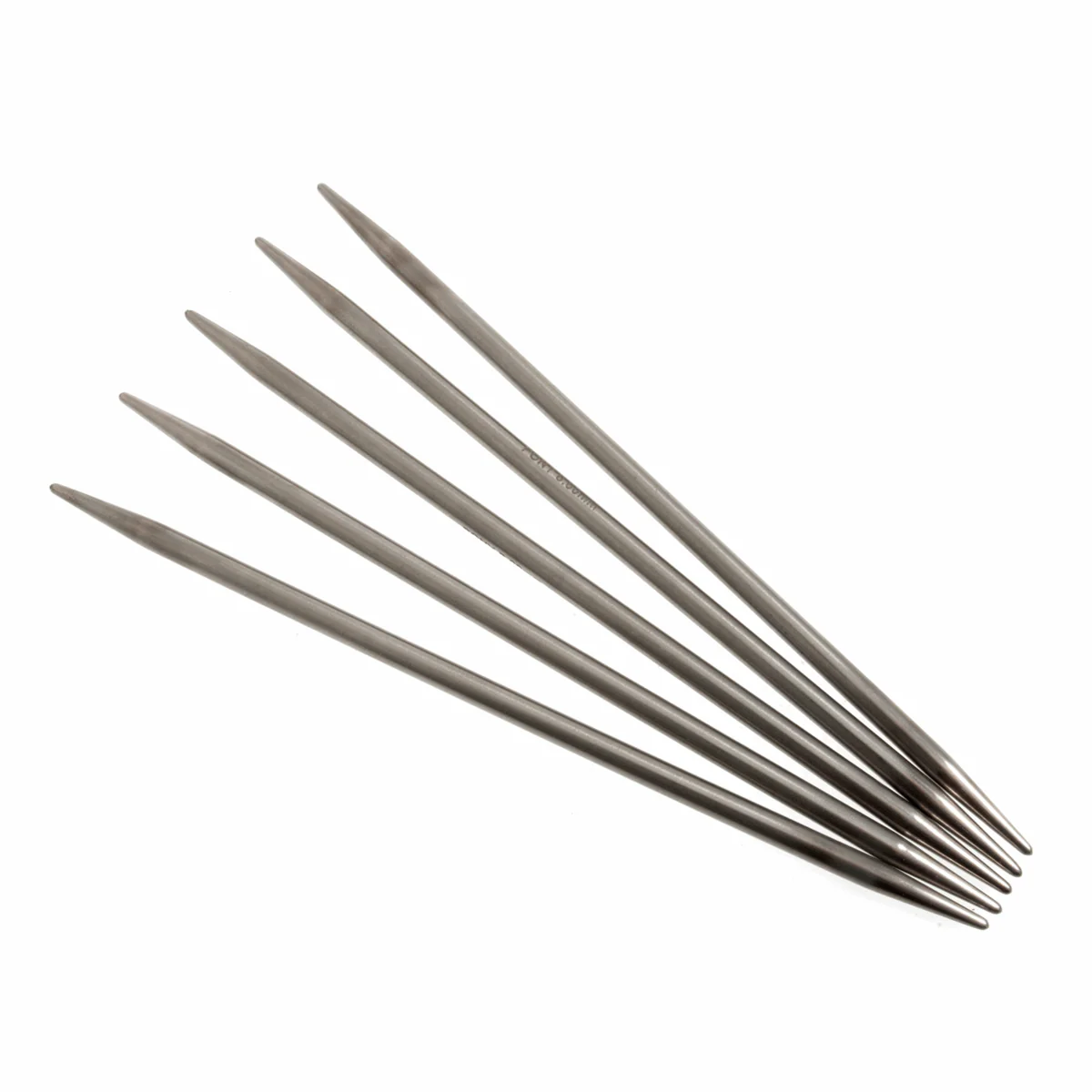 PONY 'Elan' Double-Ended Stainless Steel Knitting Pins (Set of 5) - 20cm x 6.00mm - Image 3
