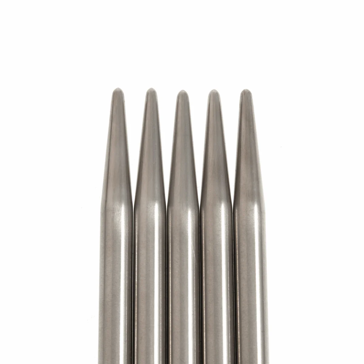 PONY 'Elan' Double-Ended Stainless Steel Knitting Pins (Set of 5) - 20cm x 7.00mm - Image 2