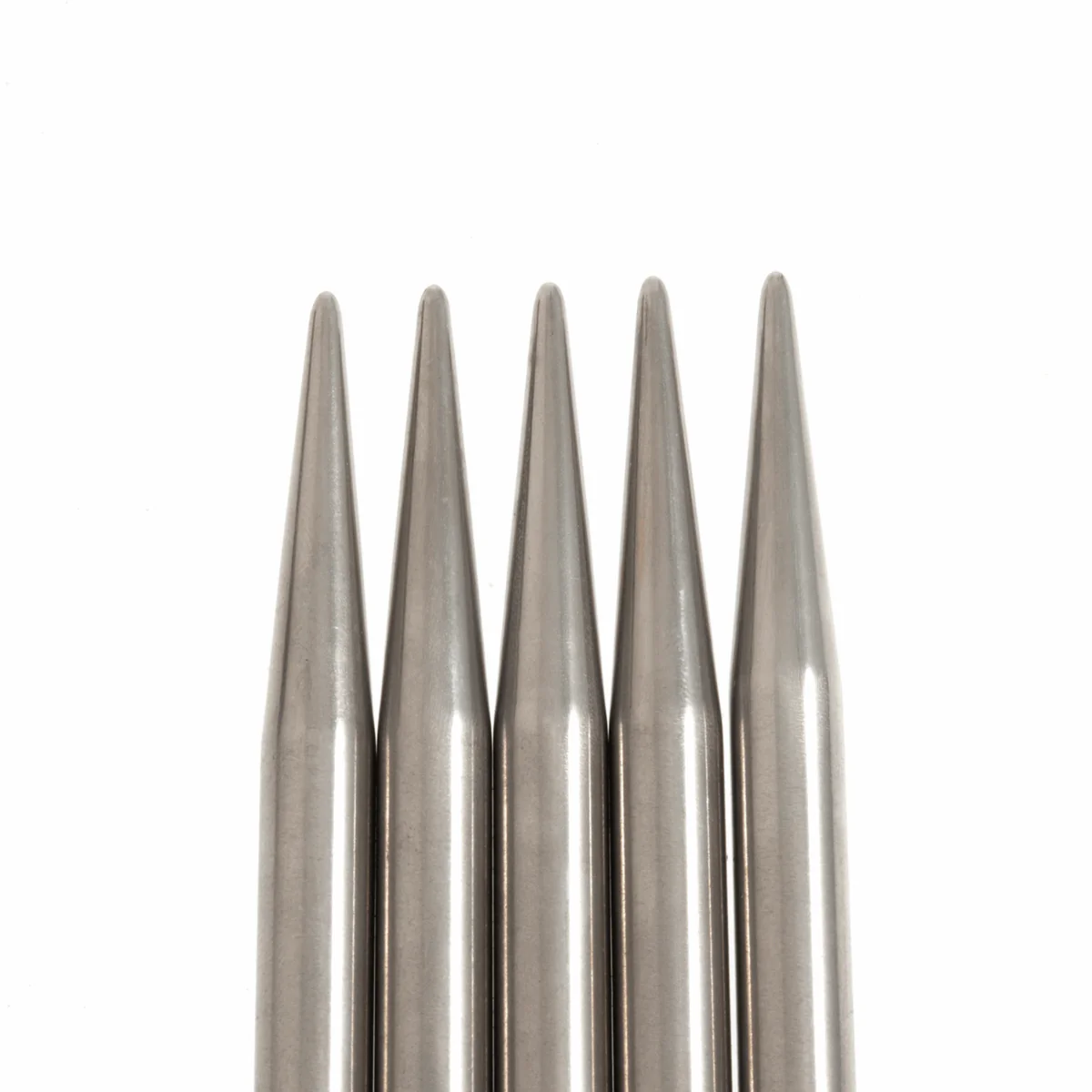 PONY 'Elan' Double-Ended Stainless Steel Knitting Pins (Set of 5) - 20cm x 9.00mm - Image 2