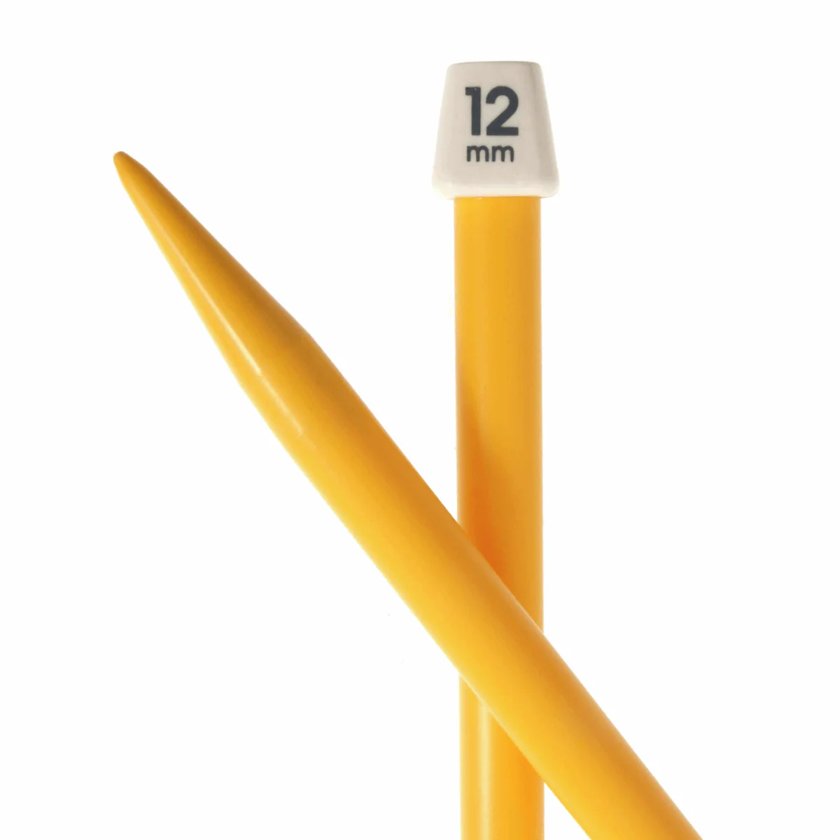 PONY Single-Ended Coloured Plastic Knitting Pins - 30cm x 12mm - Image 2