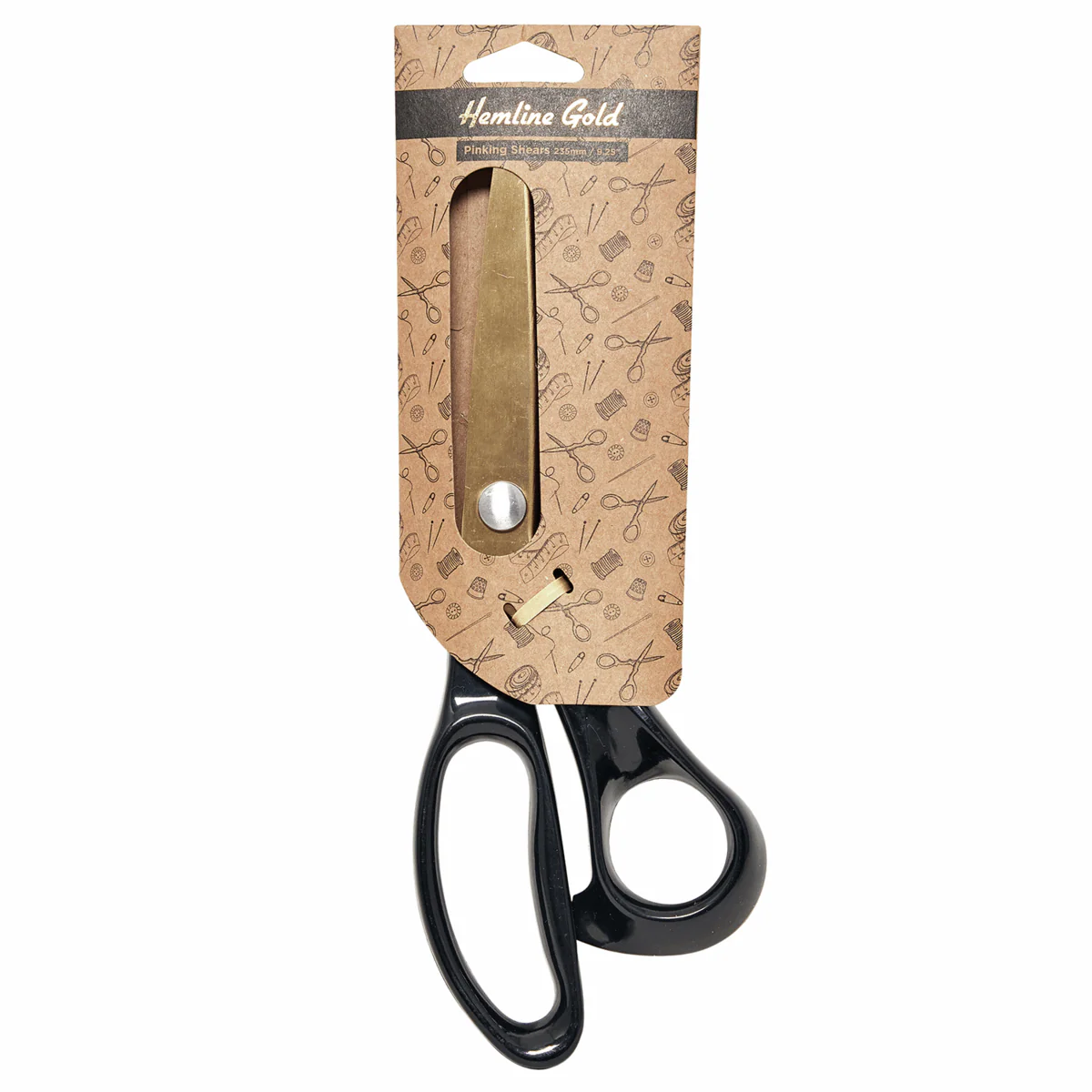 Premium Brushed Gold Pinking Shears - 23.5cm/9.25in *Hemline Gold Edition* - Image 2