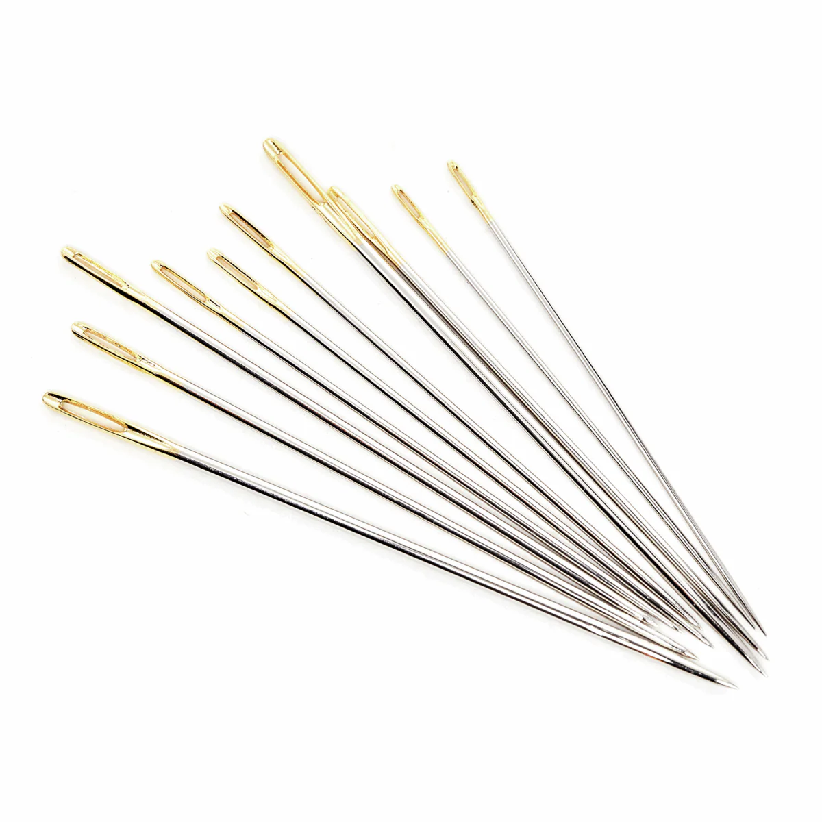 Premium Hand Sewing Needles x 10 - Sizes 3-9 *Hemline Gold Edition* - Image 2