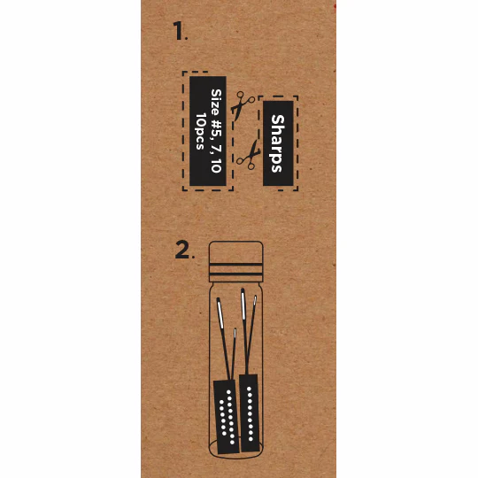 Premium Hand Sewing Needles x 10 - Sizes 5-10 *Hemline Gold Edition* - Image 3
