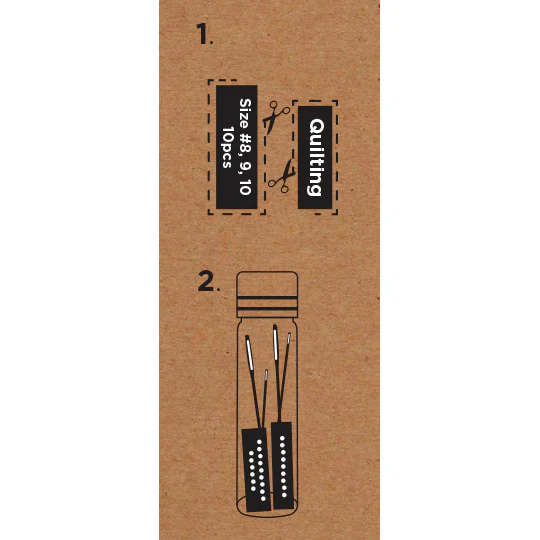 Premium Hand Sewing Needles x 10 - Sizes 8-10 *Hemline Gold Edition* - Image 3