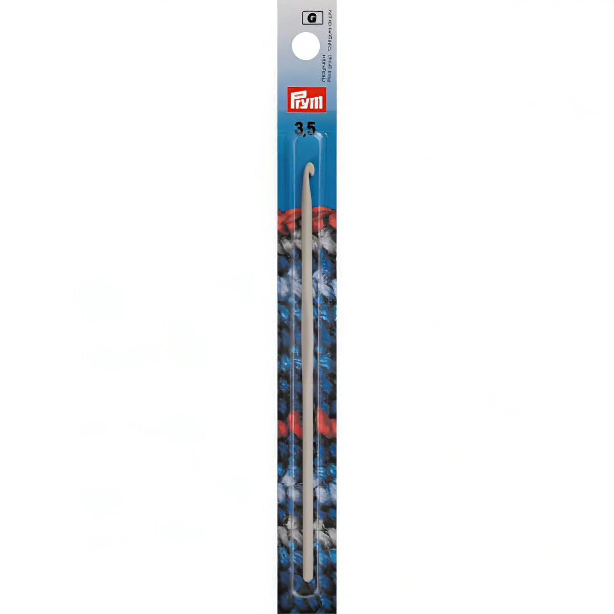 Prym Aluminium Crochet Hook (without Handle) -  Pearl Grey 14cm (3.5mm)