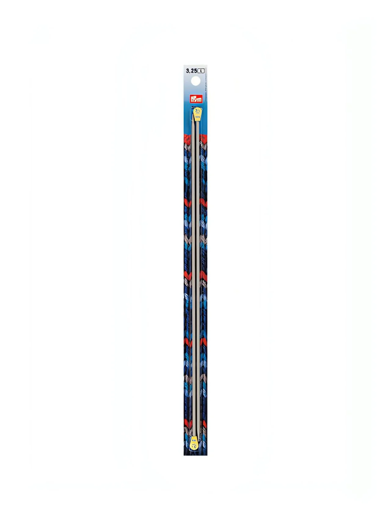 Prym Aluminium Single-Pointed Knitting Pins - 2 x Pearl Grey 35cm (3.25mm)