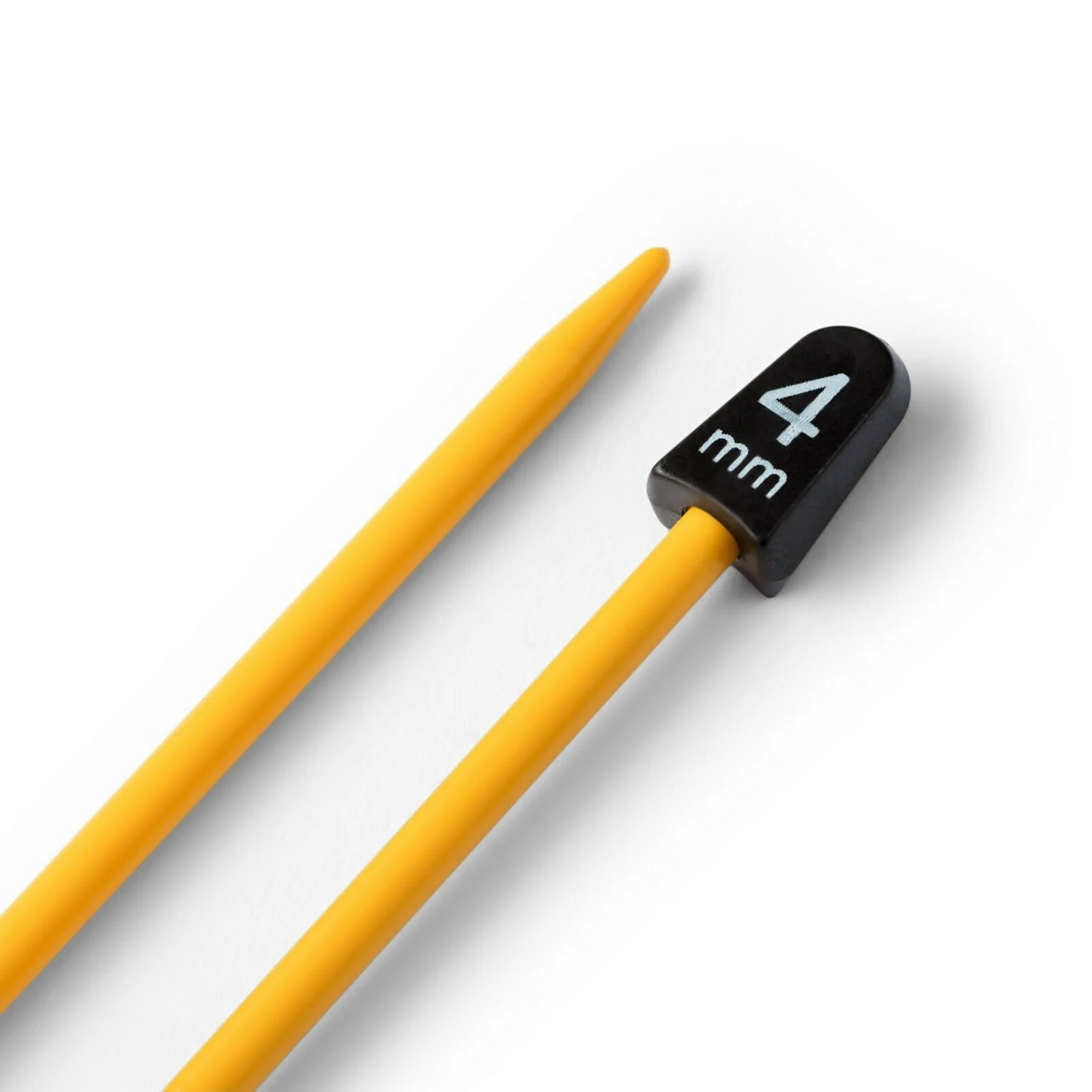 Prym Childrens Yellow Plastic Knitting Pins - 2 x 17cm (4mm) - Image 3