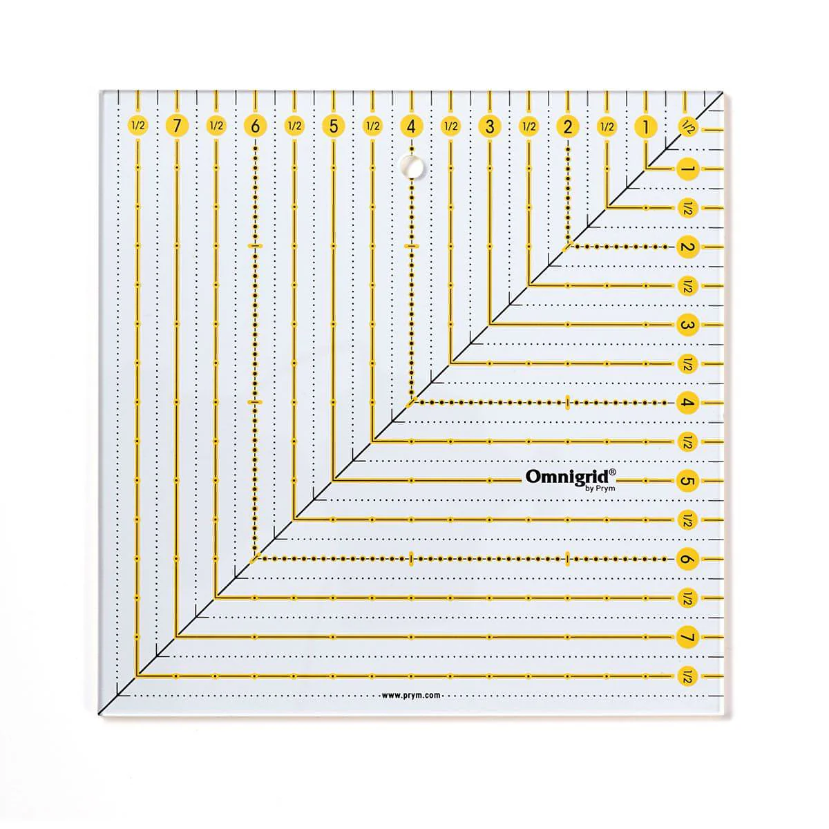 Prym Omnigrid Square Ruler - 8 inch x 8 inch - Image 2