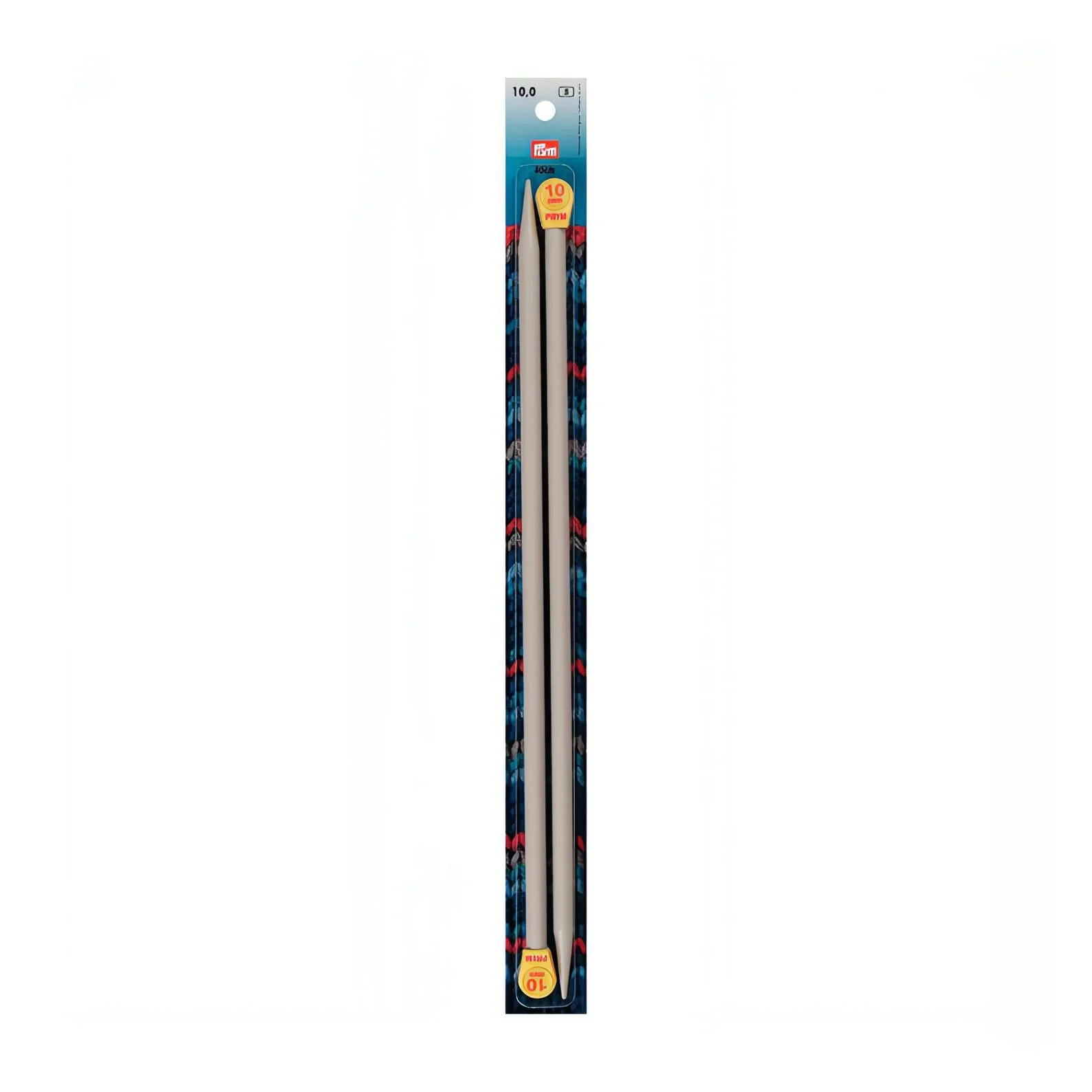 Prym Plastic Single-Pointed Knitting Pins - 2 x Grey 40cm (12.00mm)