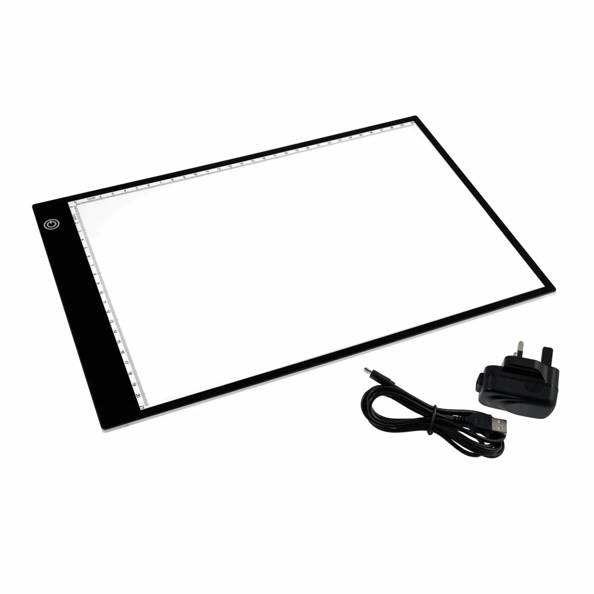PURElite A4 Ultrathin Led Light Box with Natural Daylight dimmable LEDs - Features ruler border, USB, battery or mains powered - Image 3