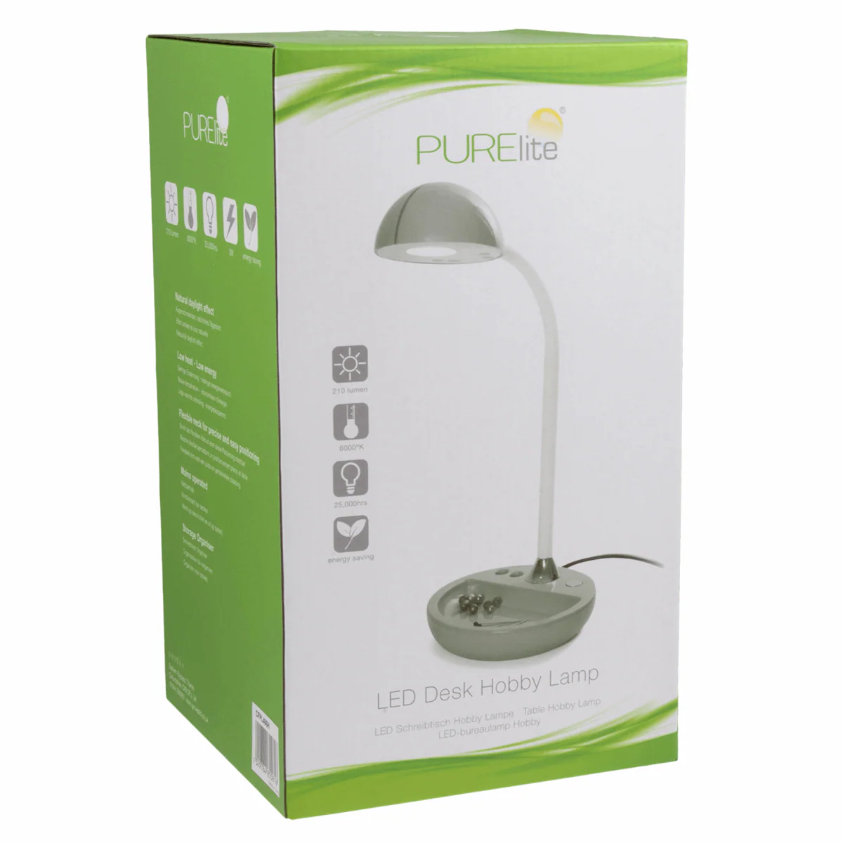 PURElite Hobby Lamp with Accessory Tray (natural daylight LED - mains powered) - Image 2