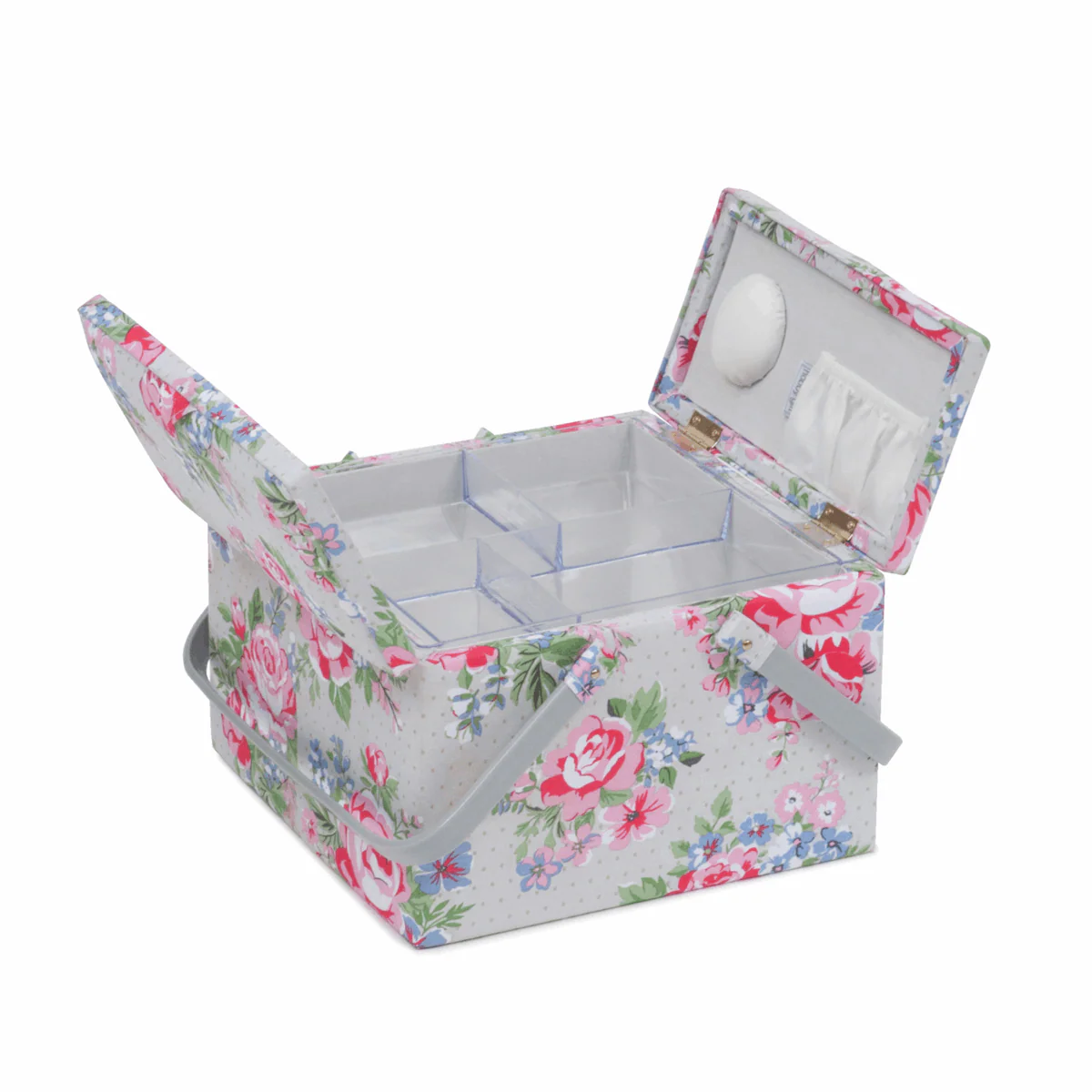 Rose Sewing Box with Twin Lid - Large - Image 2
