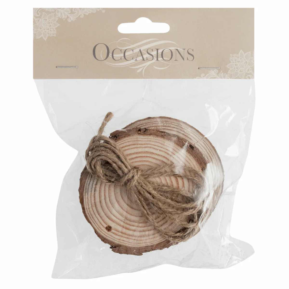 Large Round Wooden Slices - 7cm (Pack of 6) - Image 2