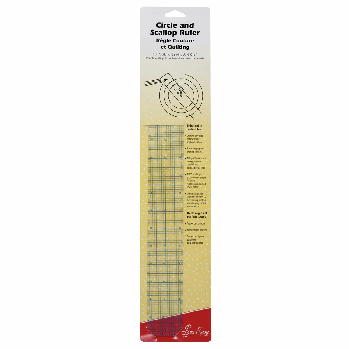 Sew Easy Circle and Scallop Patchwork Ruler