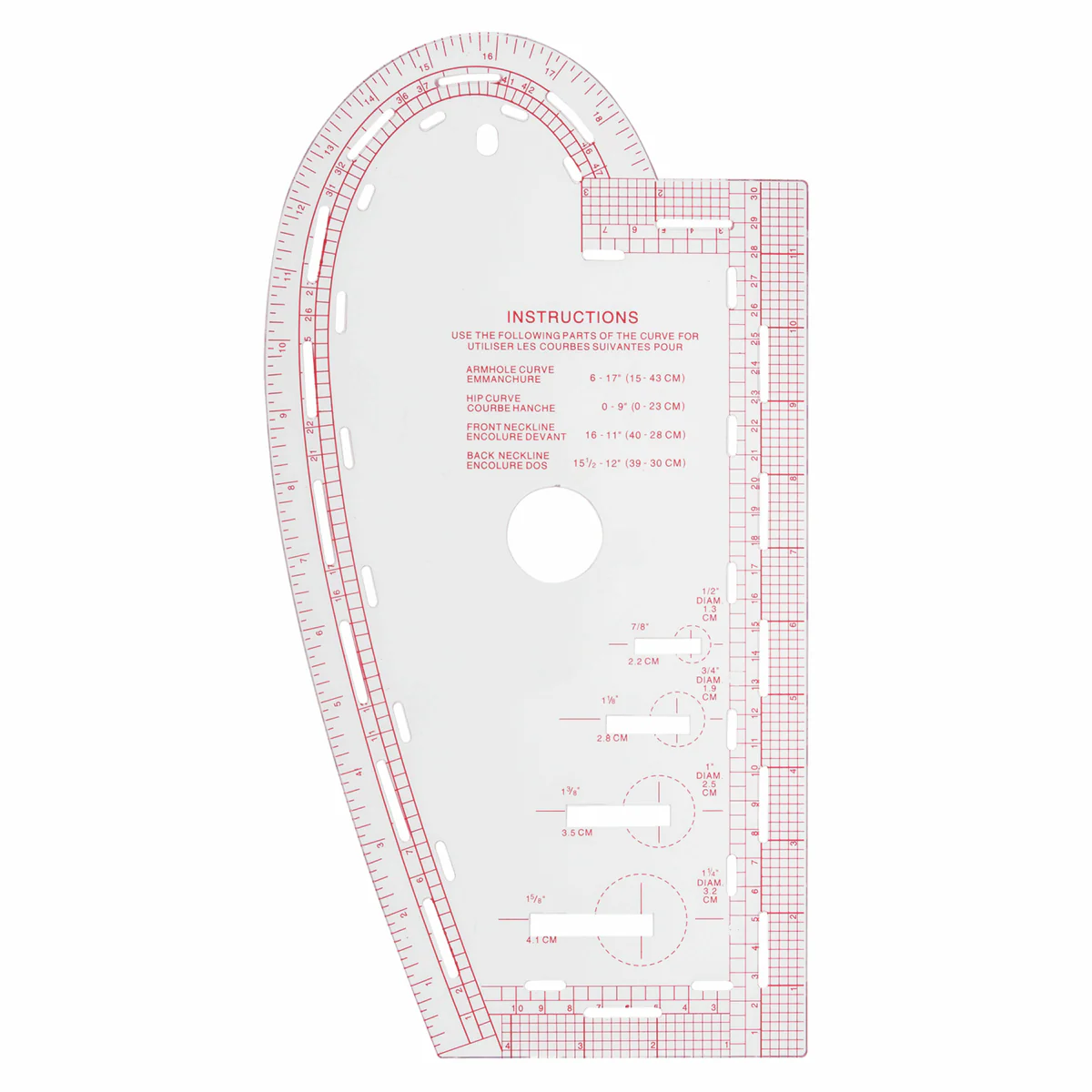 Sew Easy Curved Ruler - 13.875 x 7.375in - Image 2