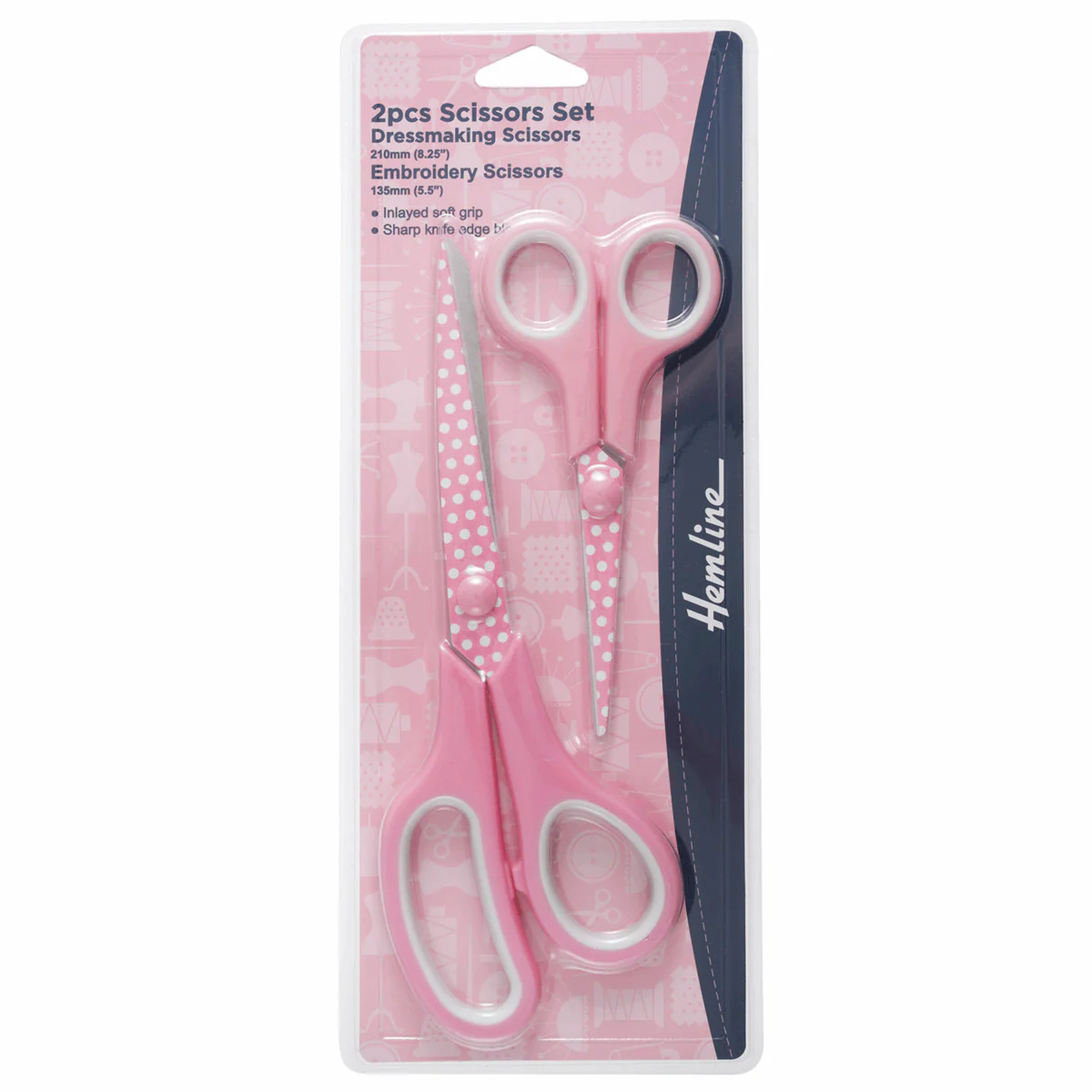 Set of 2 x Sewing Scissors - Dressmaking and Embroidery - Image 2