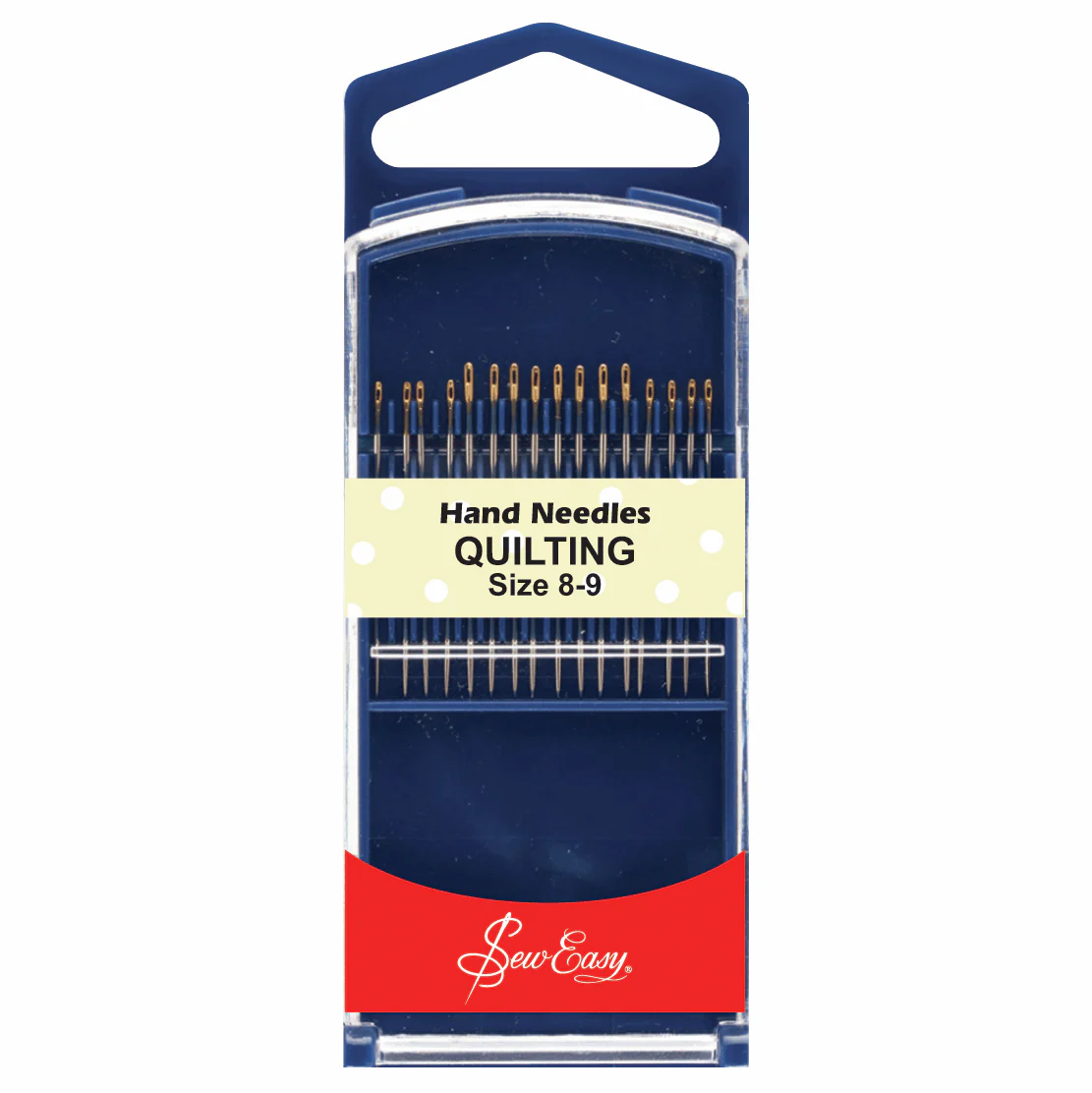 Sew Easy Gold Eye Hand Quilting Needles - Size 8-9 (Pack of 16)