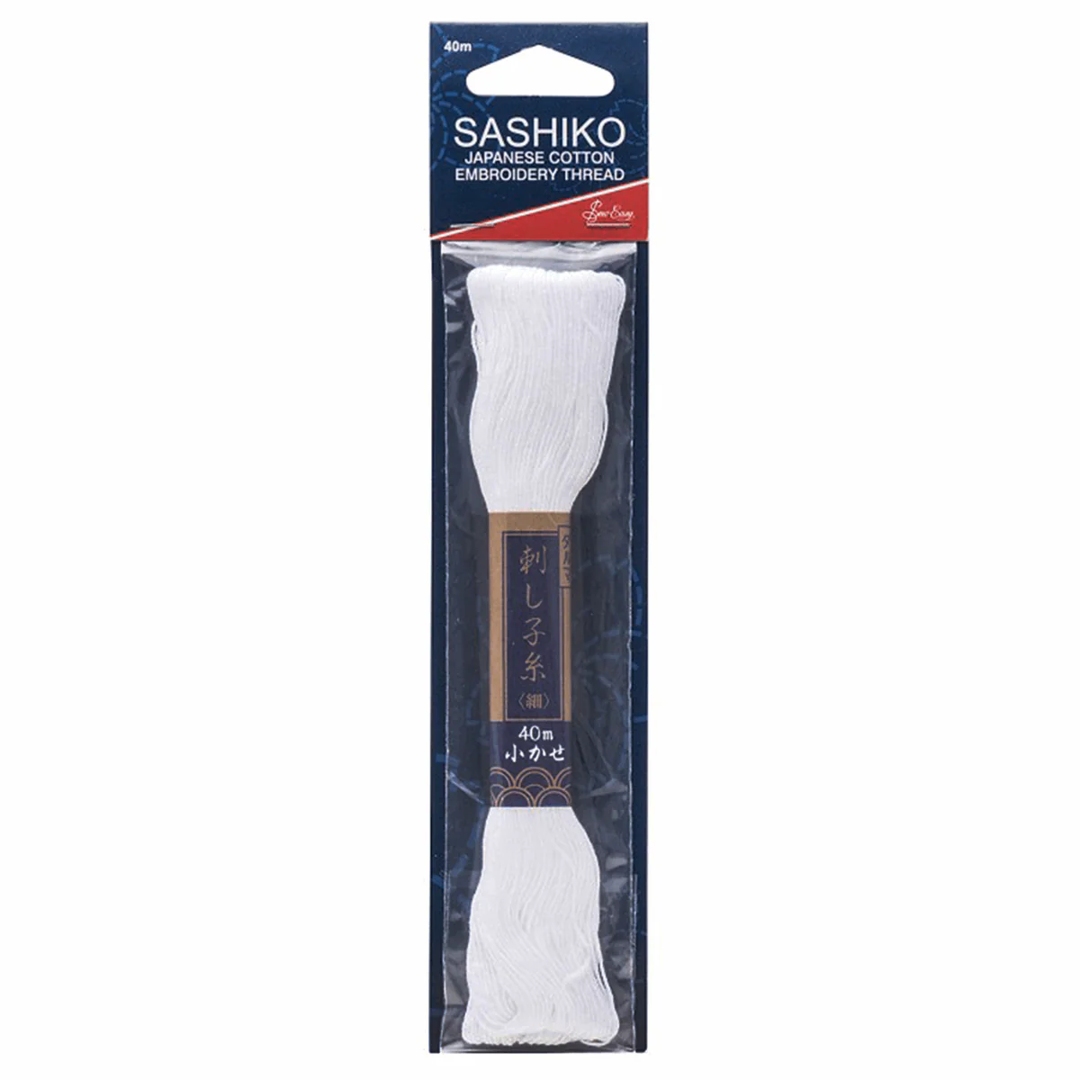 Sew Easy Sashiko Cotton Thread - White 40m