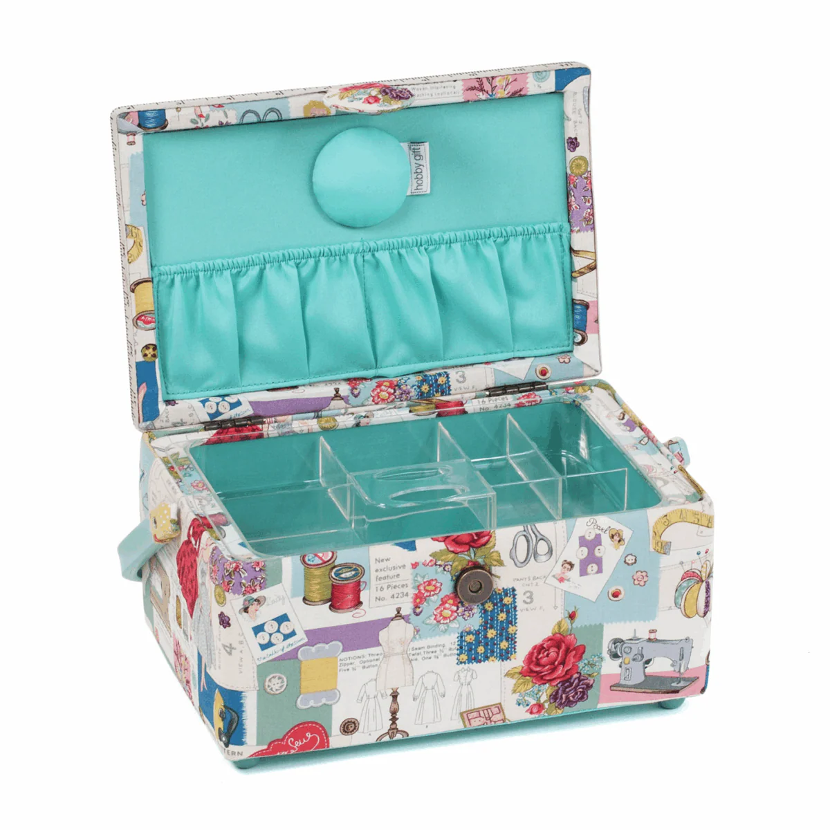 Sew Retro Sewing Box with Handle - Medium - Image 2