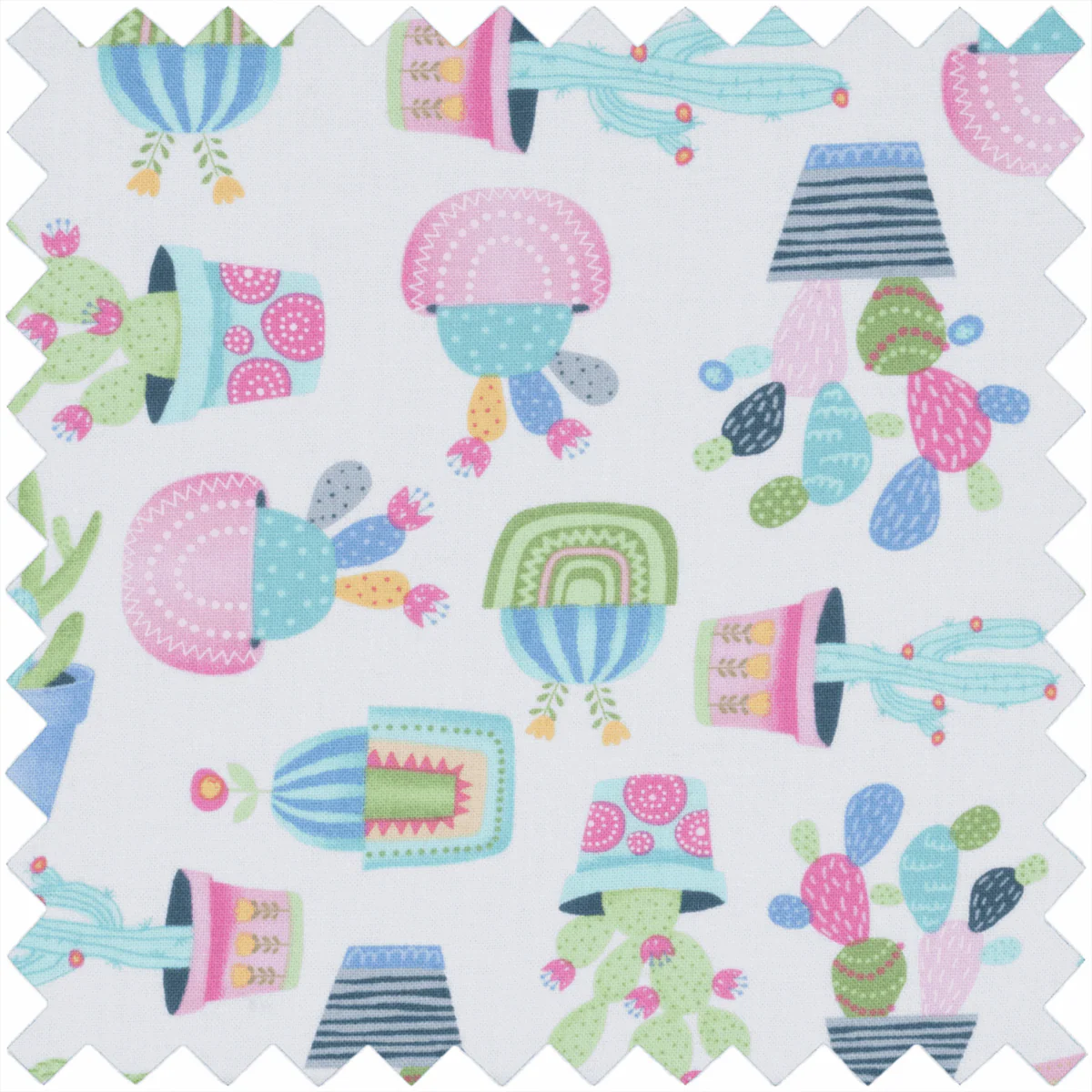 Cactus Party Sewing Box with Fold Over Lid - Medium - Image 2