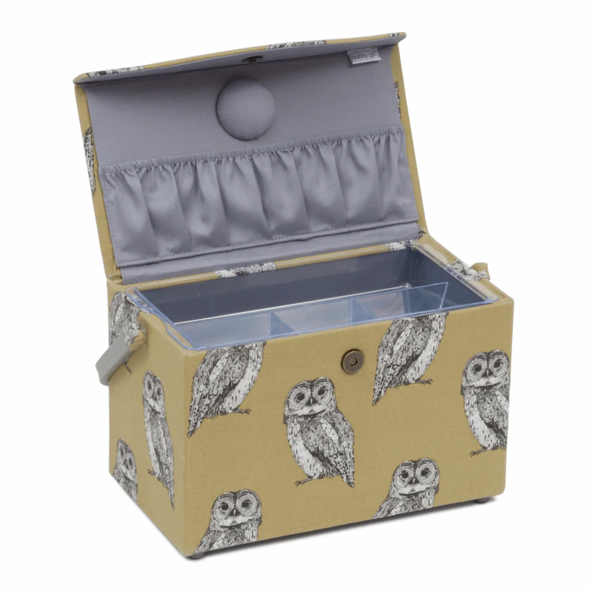 Owlet Sewing Box with Fold Over Lid - Medium - Image 3