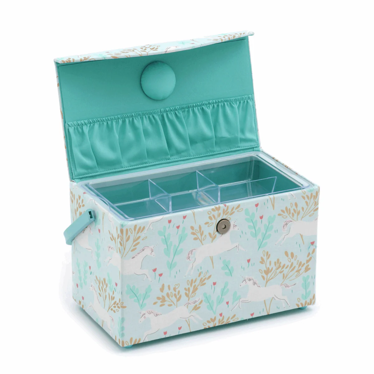 Unicorn Dash Sewing Box with Lid - Medium - Image 3