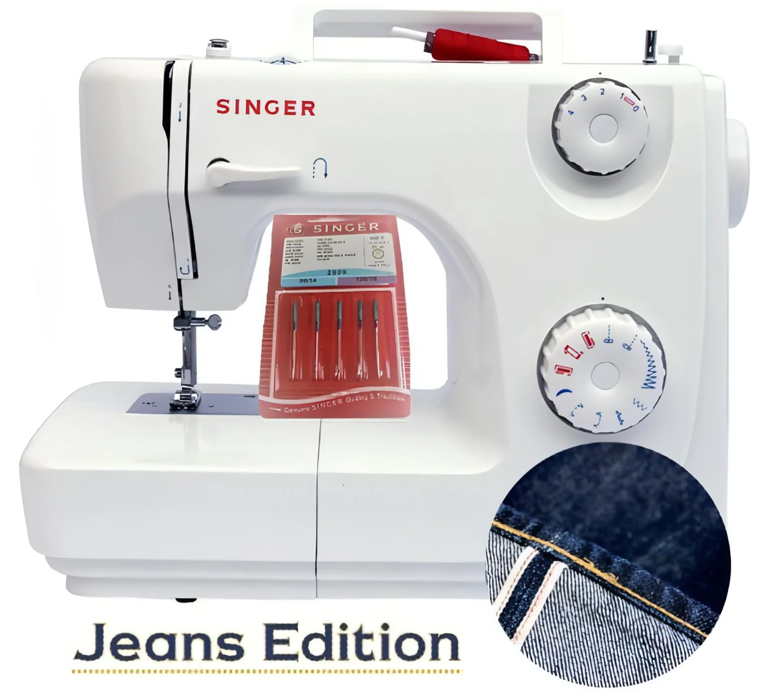 Singer Jeans Edition 82 with Denim Needle Set * Heavy duty metal frame, Sews Silk to Heavy Denim - 2026 model - Image 2