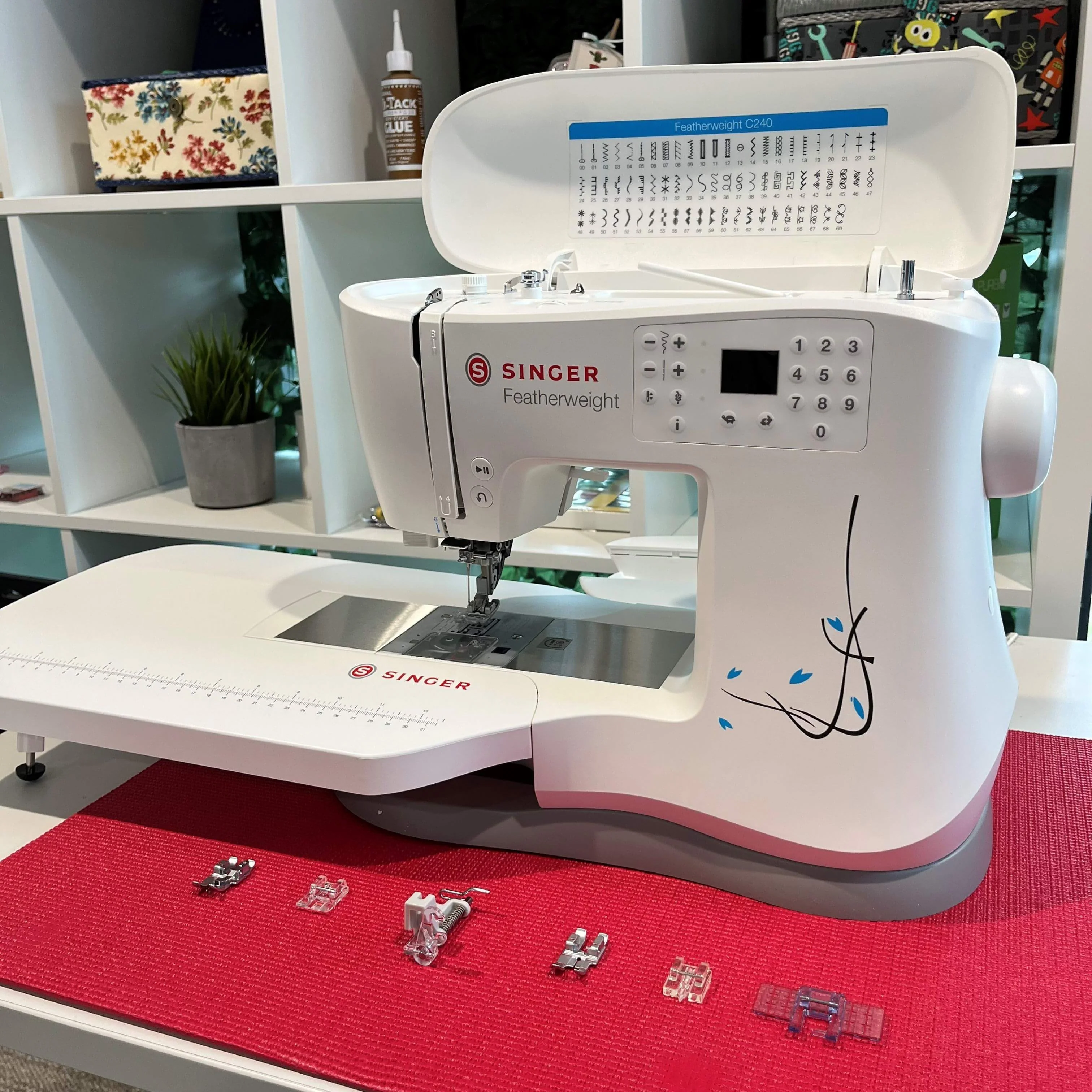 Singer C240 Dual Feed Ultimate Bundle * Offer * with Extension Table and 6 dual feed foot set worth over £150 - Sewing and Quilting machine * Dual Feed IEF System, Portable, strong machine. - 2026 model - Image 3