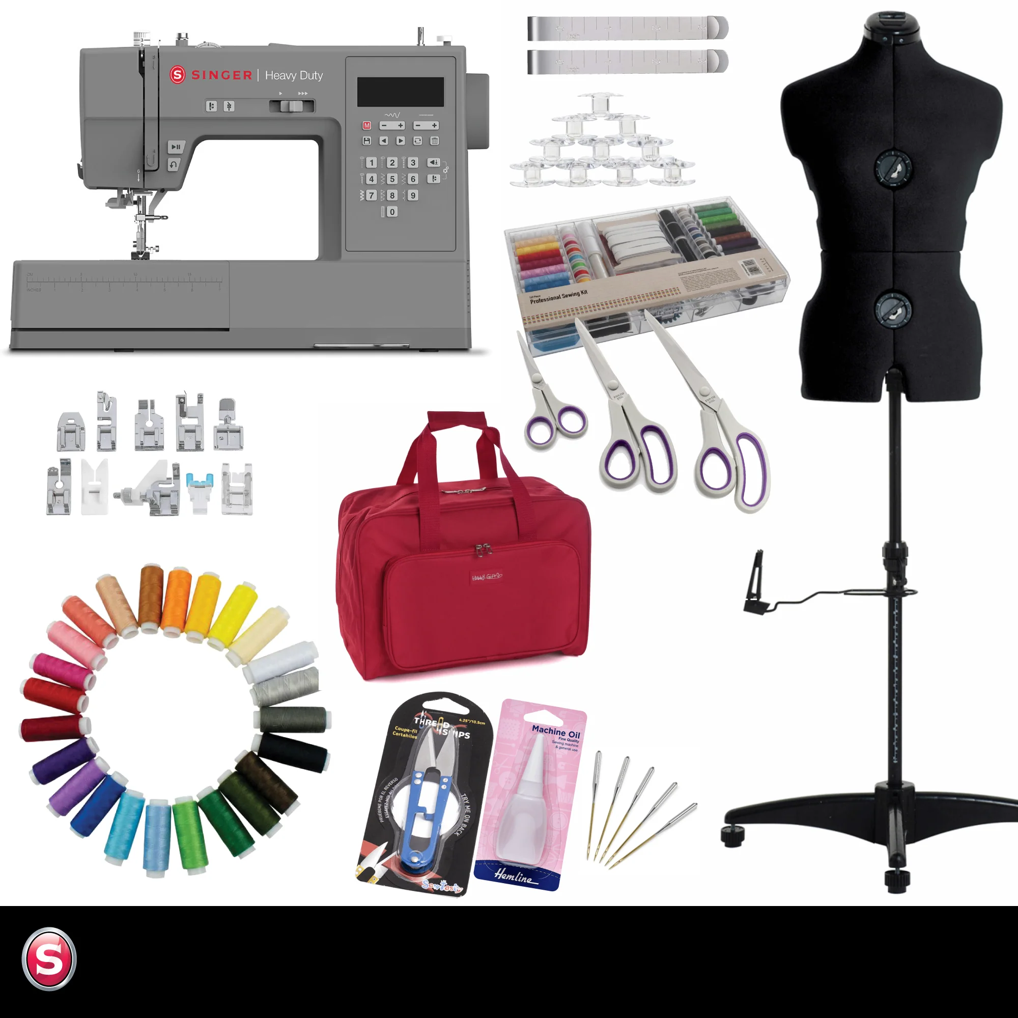 Singer Sewing Room Bundle - Sewing Machine, Mannequin and Accessories - 3 options to choose from - Image 3