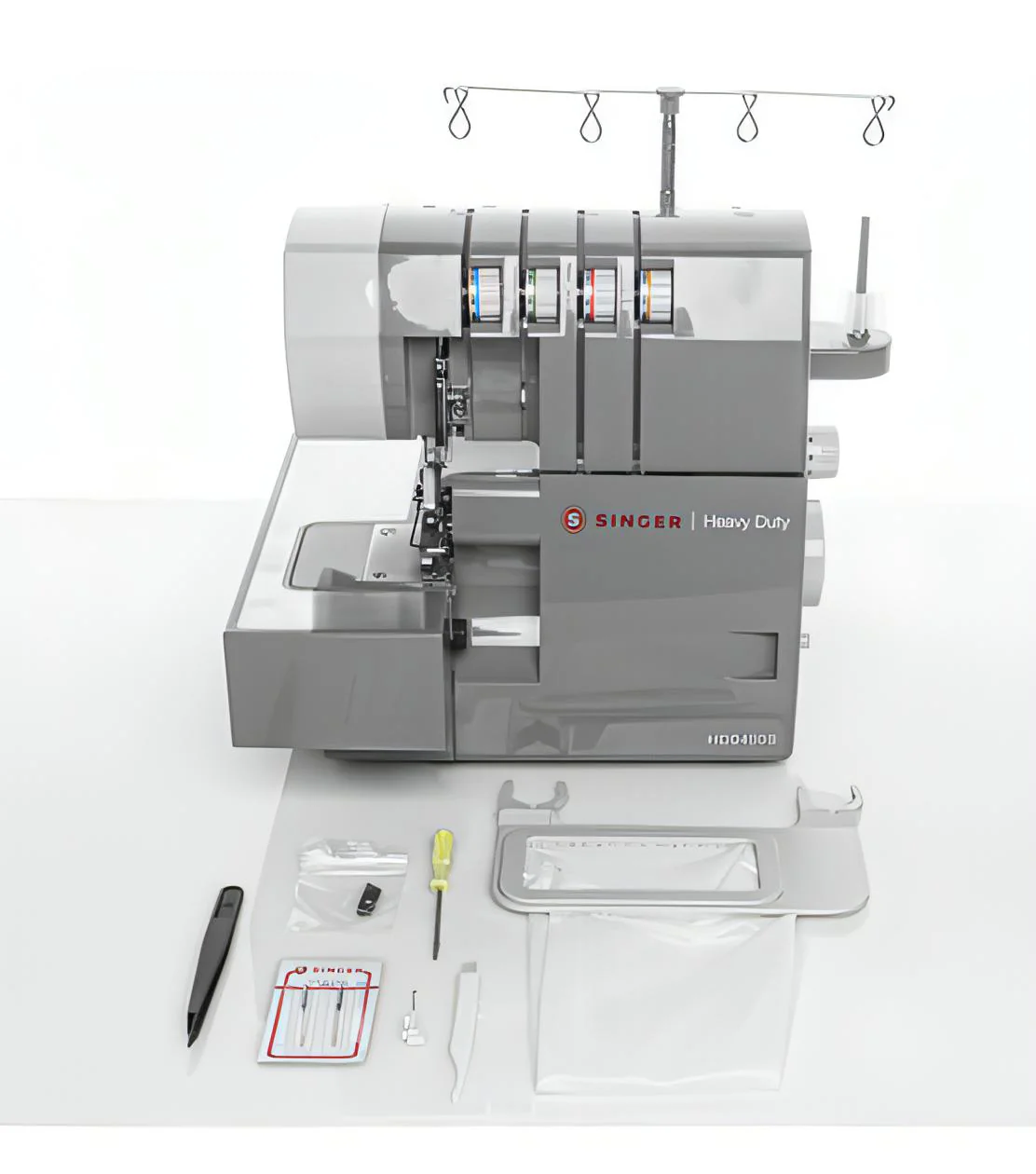 Singer HD0405S Heavy Duty Overlocker Deluxe Edition Foot Set with Elastic Foot and Piping foot and Gathering Foot worth over £100 - Free Upgrade to new Heavy Duty Elite Edition - Image 6