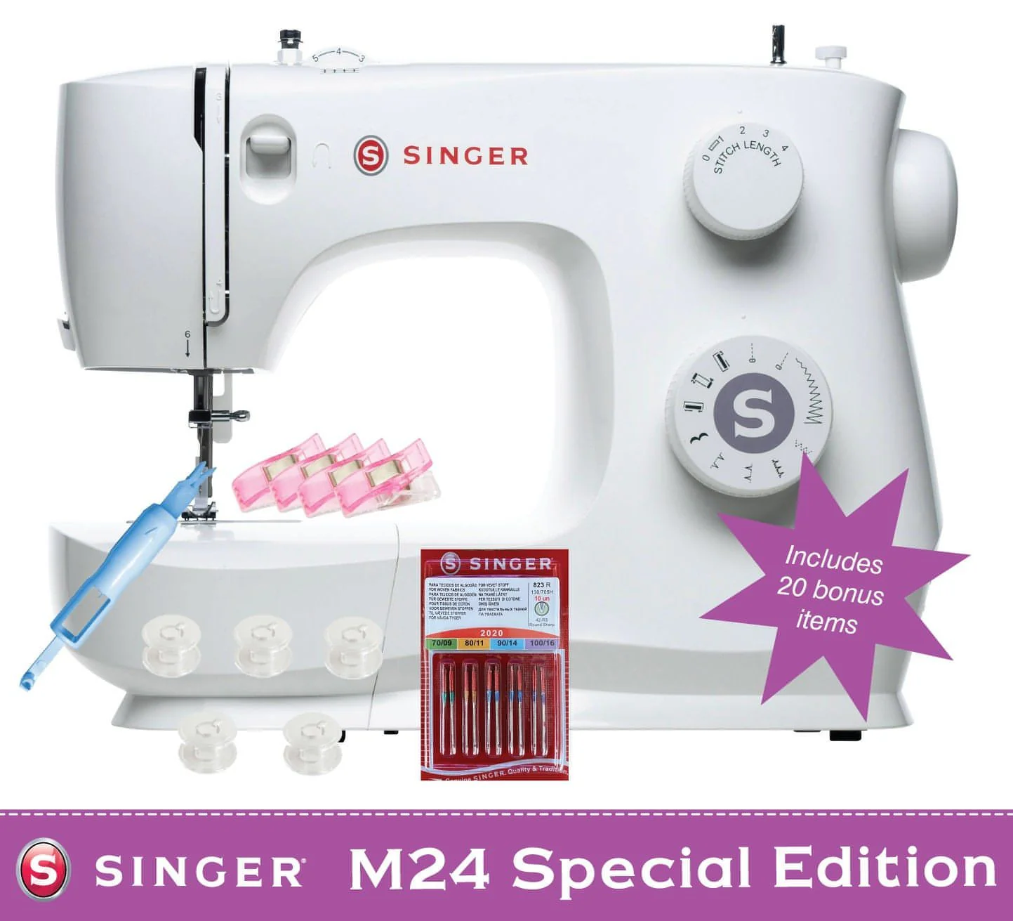Singer M2405 Sewing Machine with Accessory Bundle - 2026 model