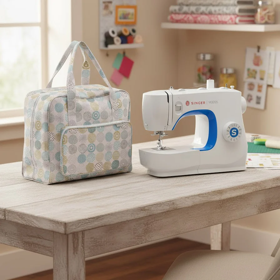 Singer M3205 Azure Edition Sewing Machine - Auto threader, 23 stitch patterns, overlocking and stretch stitches - 2026 model - Image 5