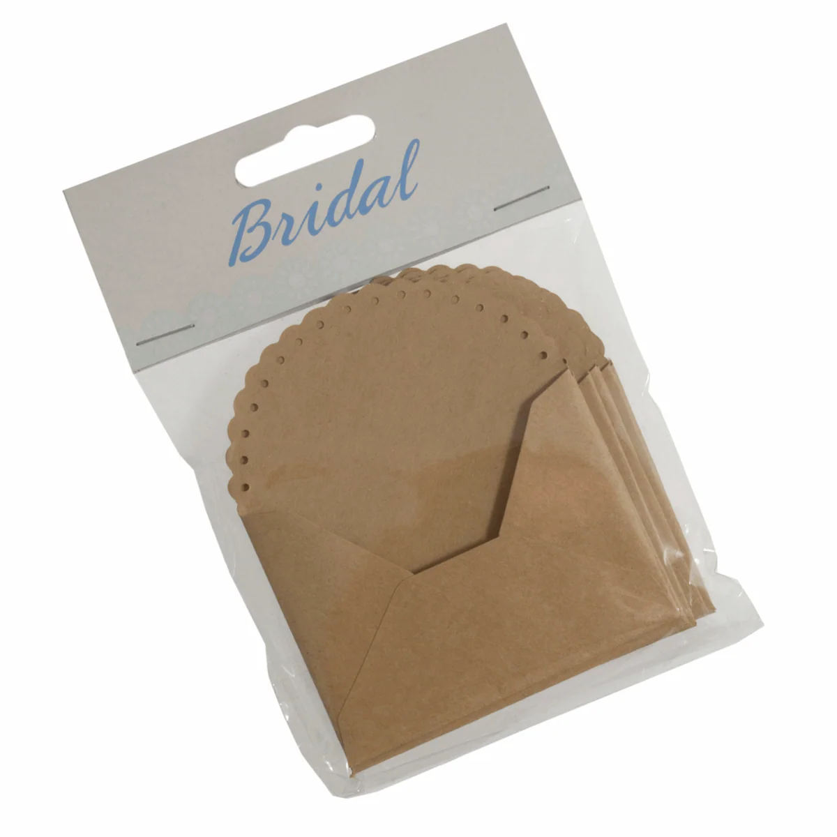 Small Kraft Paper Envelopes with Scalloped Edge (Pack of 12) - Image 2