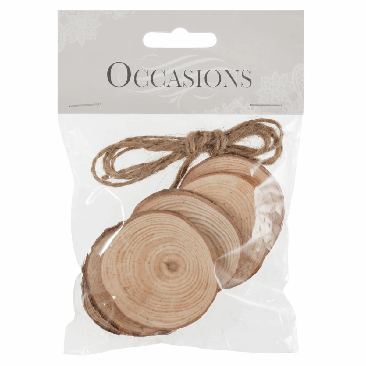 Small Round Wooden Slices - 5cm (Pack of 6) - Image 2