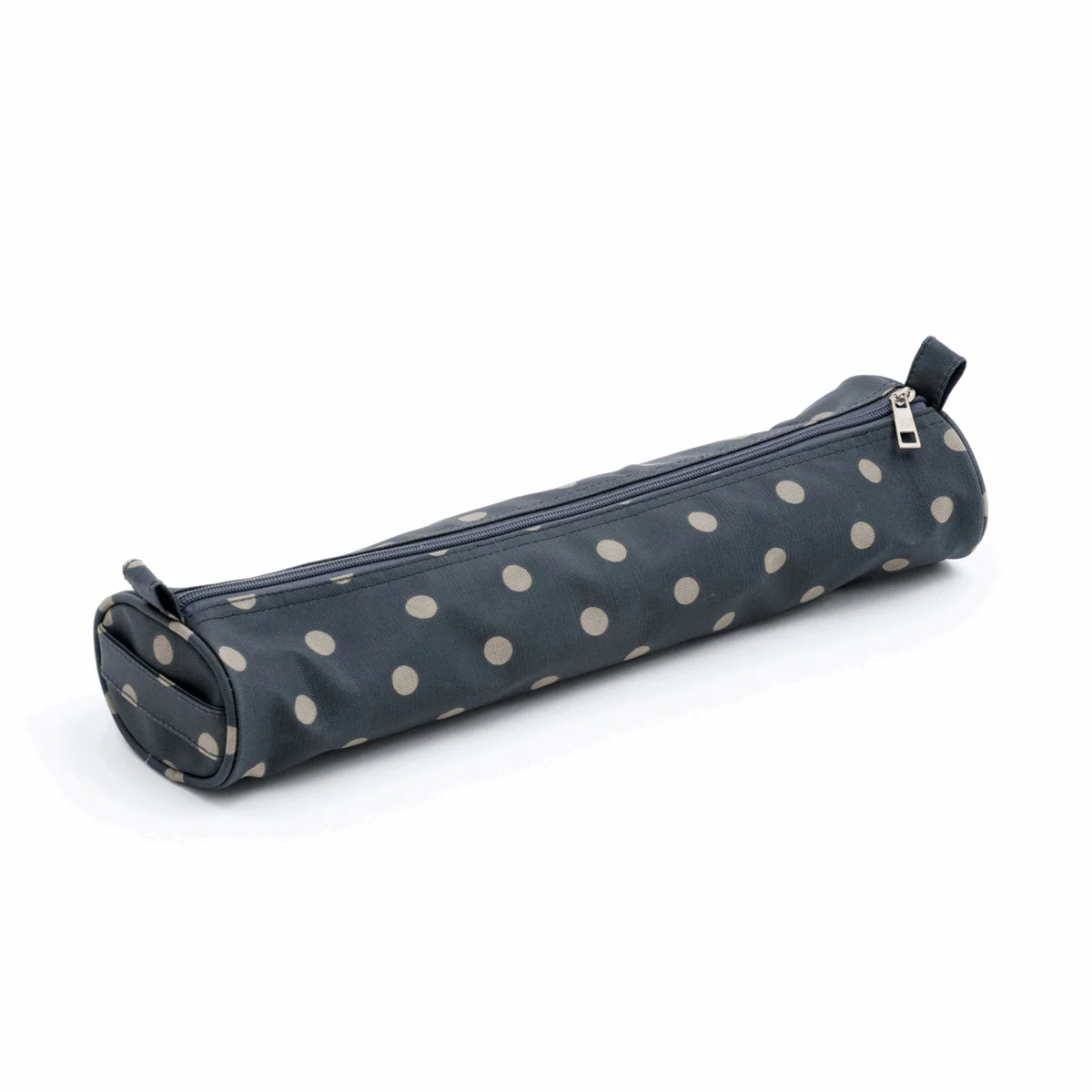 Soft Knitting Bag with Pin Case - Charcoal Matt PVC - Image 2