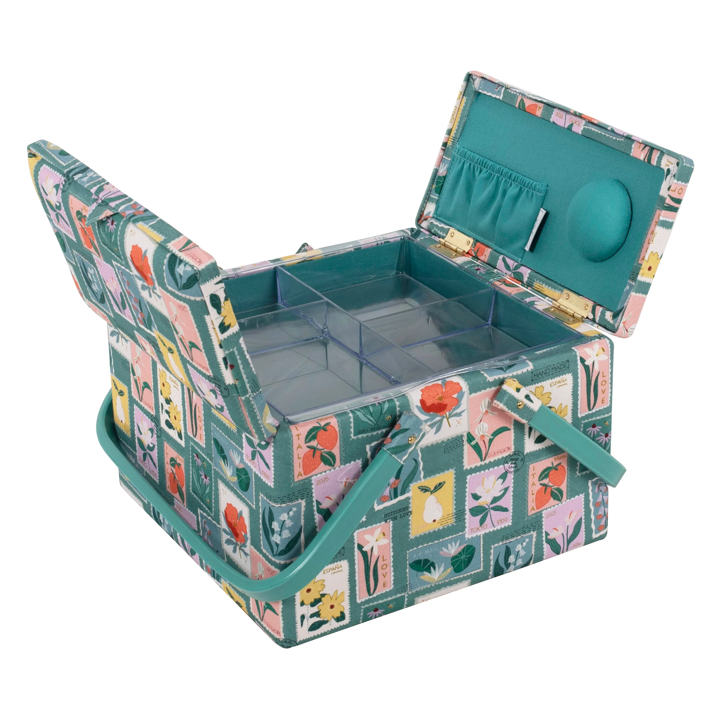 Stamps with Twin Lid Sewing Box - Large - Image 3