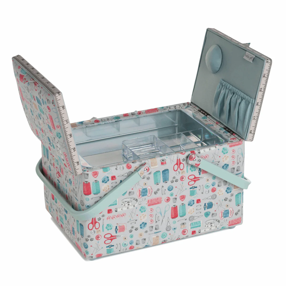 Stitch in Time PVC Twin Lid Sewing Box - Large - Image 3
