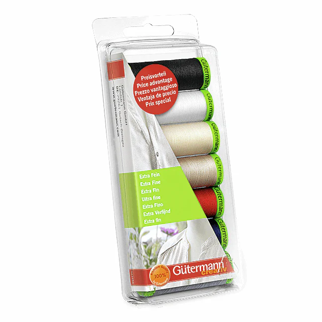 Gutermann Thread Set Extra Fine 7 x 200m Assorted