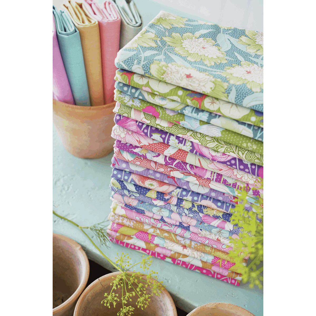Tilda Gardenlife Charm Pack - 12.5 / 5in squares - 40 Pieces (20 designs) - Image 2
