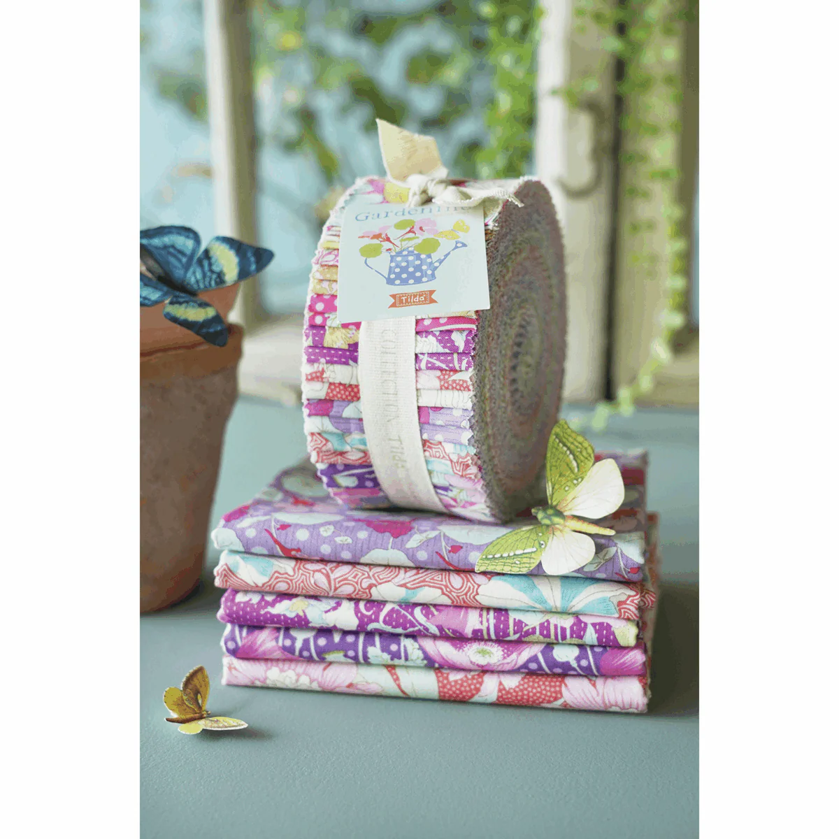 Tilda - Gardenlife Fabric Strips Roll * Clearance Offer * - 40 x 2.5in - 40 Pieces - Assorted - Image 2