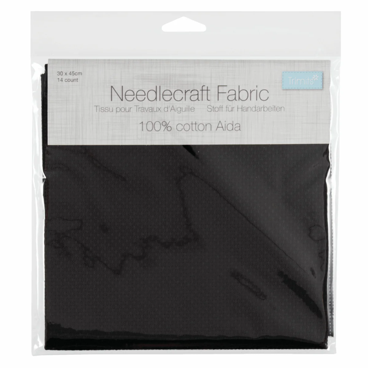 Trimits Black Needlecraft Fabric - Aida 14 Count 45 x 30cm - Image 3