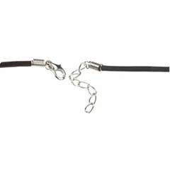 Trimits Black Suede Cord with Clasps - 51cm - Image 2